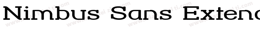 Nimbus Sans Extend字体转换